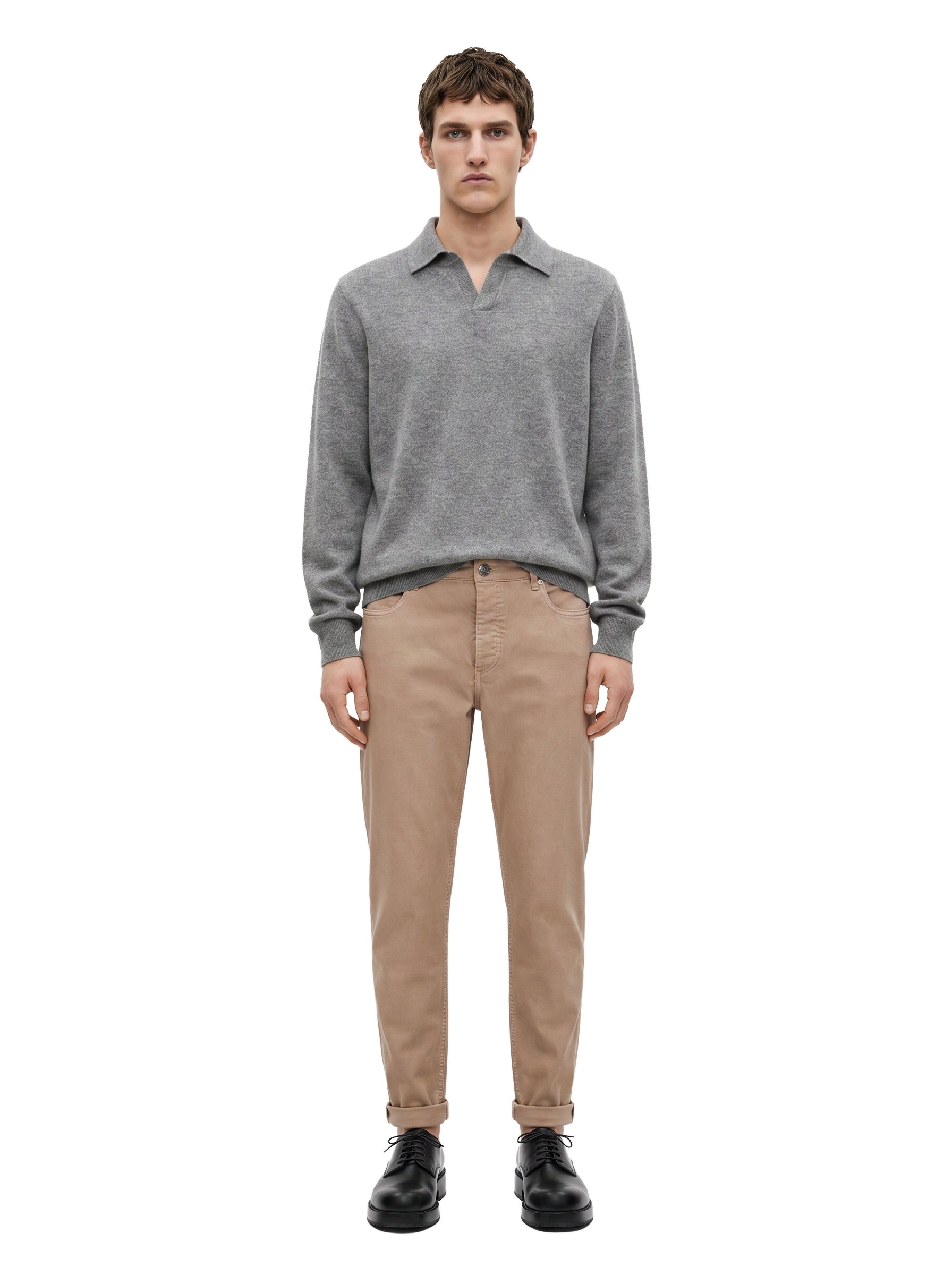Polo in cotone piquet blu navy 