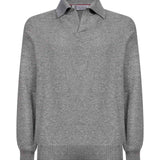 Polo in cotone piquet blu navy 