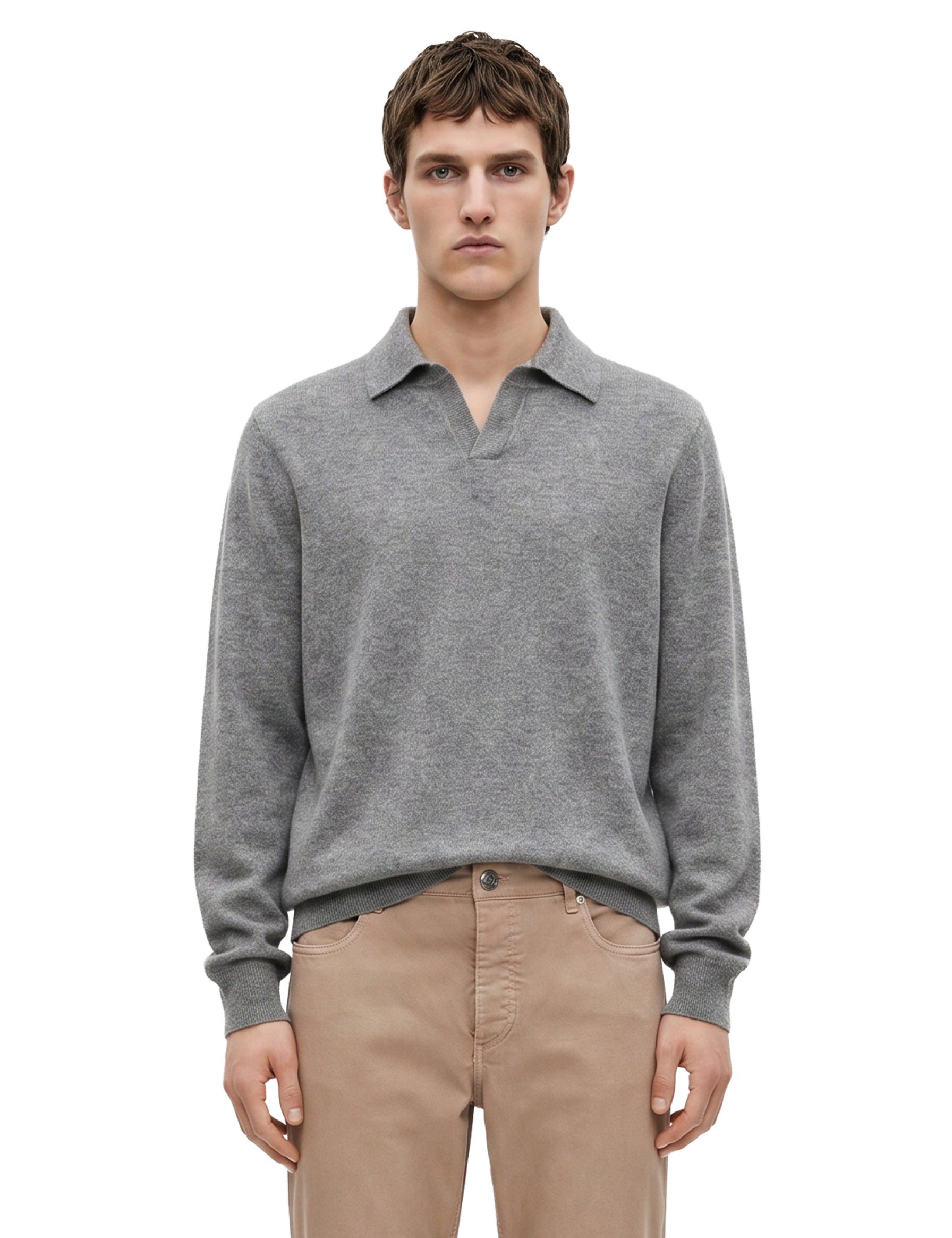 Polo in cotone piquet blu navy 