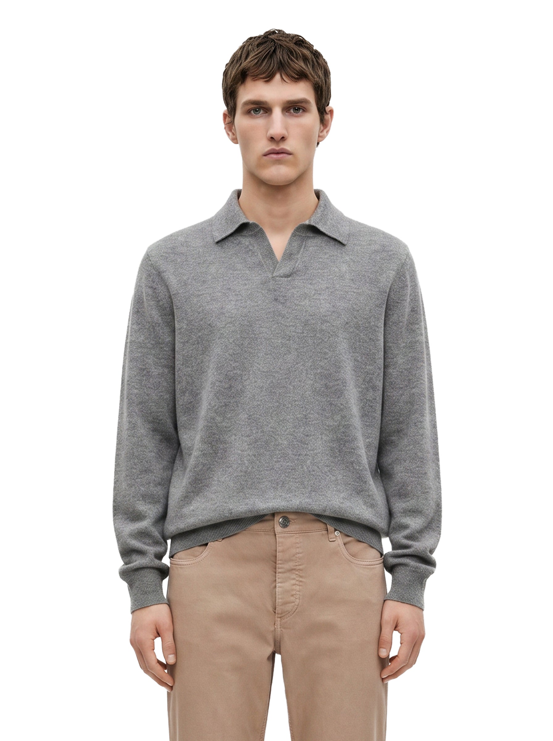 Polo in cotone piquet blu navy 