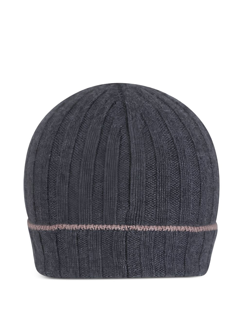 Cappello con logo in grigio 