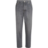 Jeans a cinque tasche in denim grigio con vestibilità iconica. In grigio Brunello cucinelli - uomo 