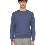 Maglia girocollo in blu 