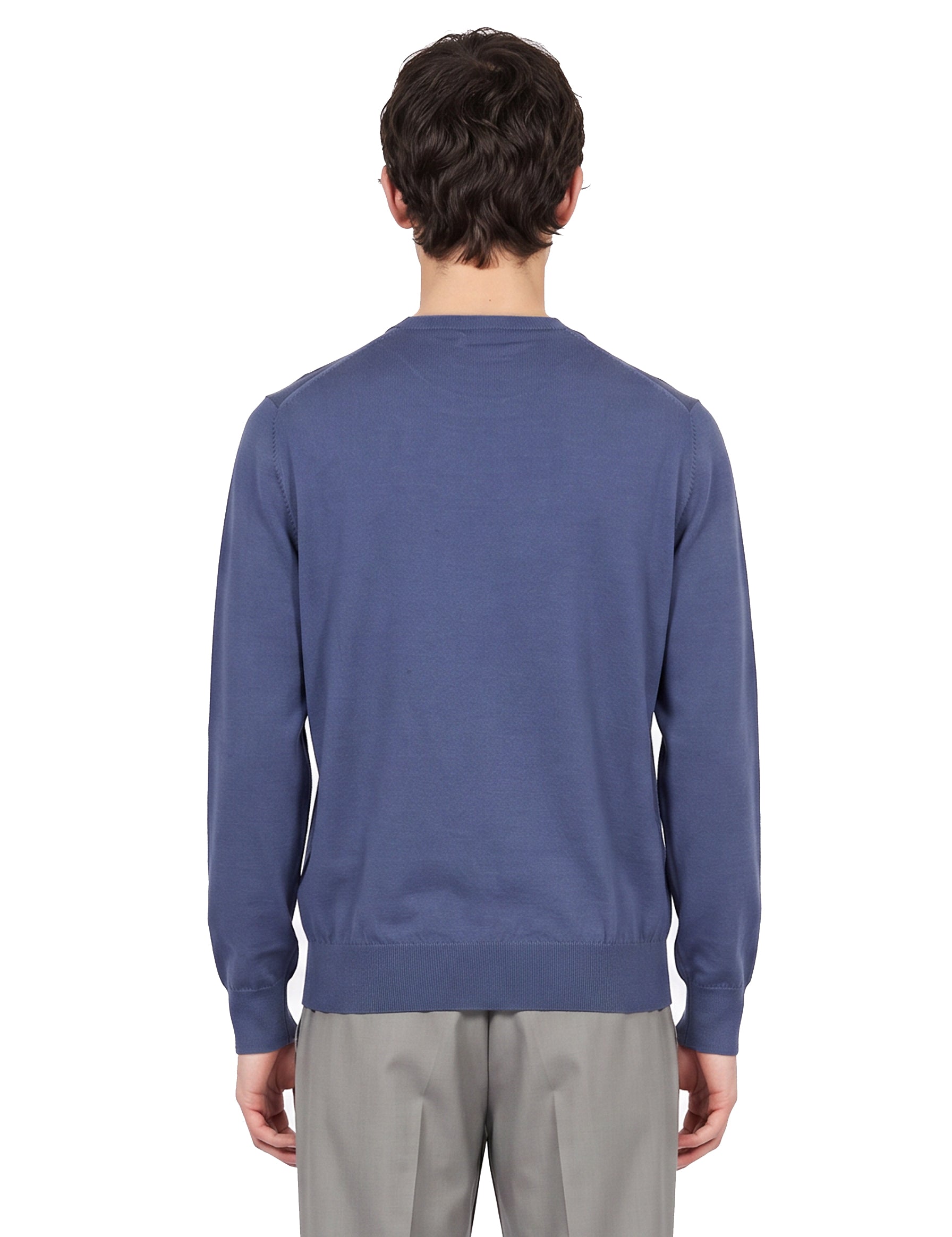 Maglia girocollo in blu 