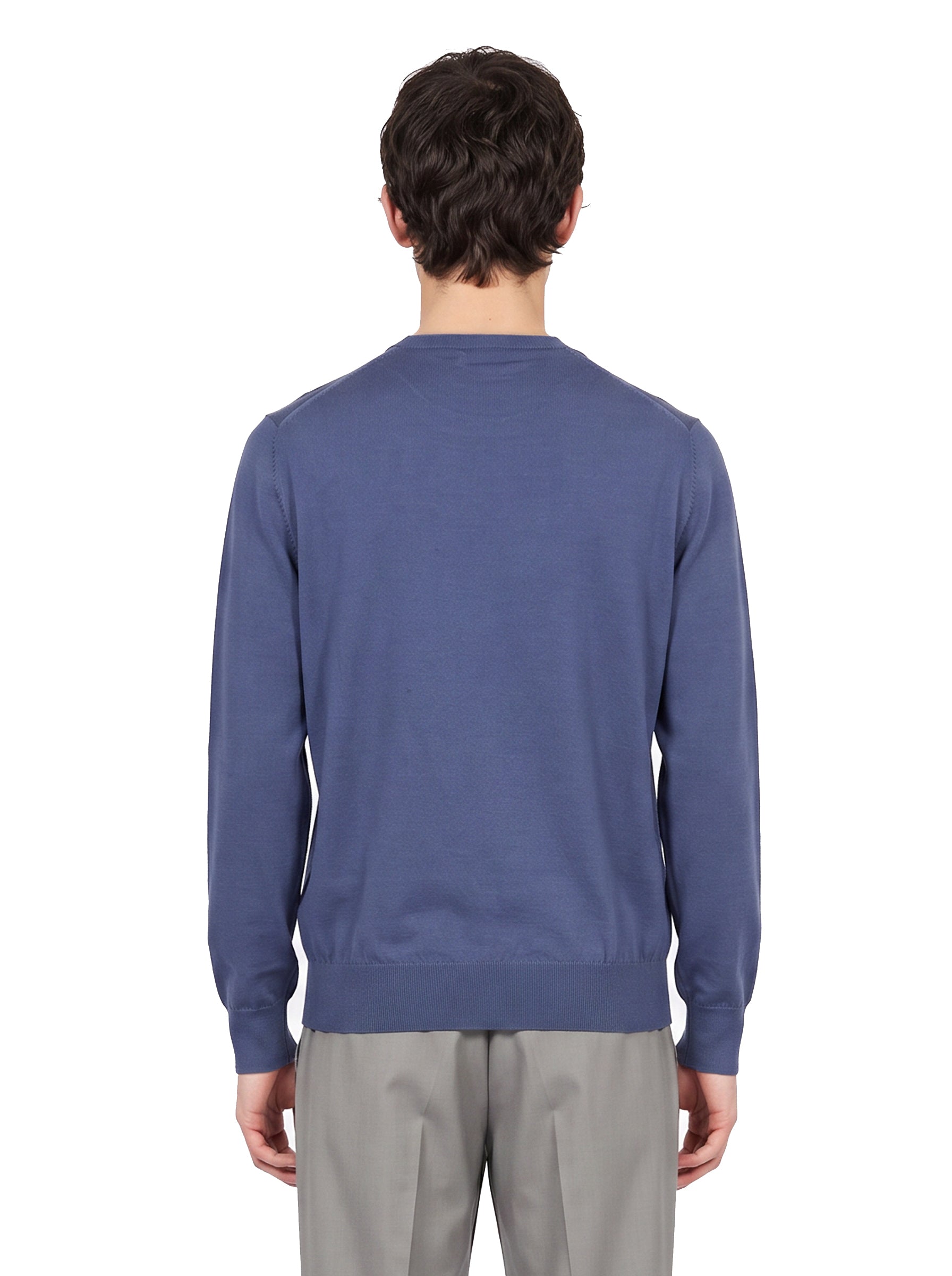 Maglia girocollo in blu 