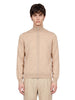 Beige zip-up cardigan