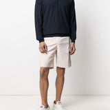 Maglione con mezza zip in blu 