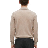 Polo in cotone grigio chiaro 