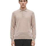 Polo in cotone grigio chiaro 