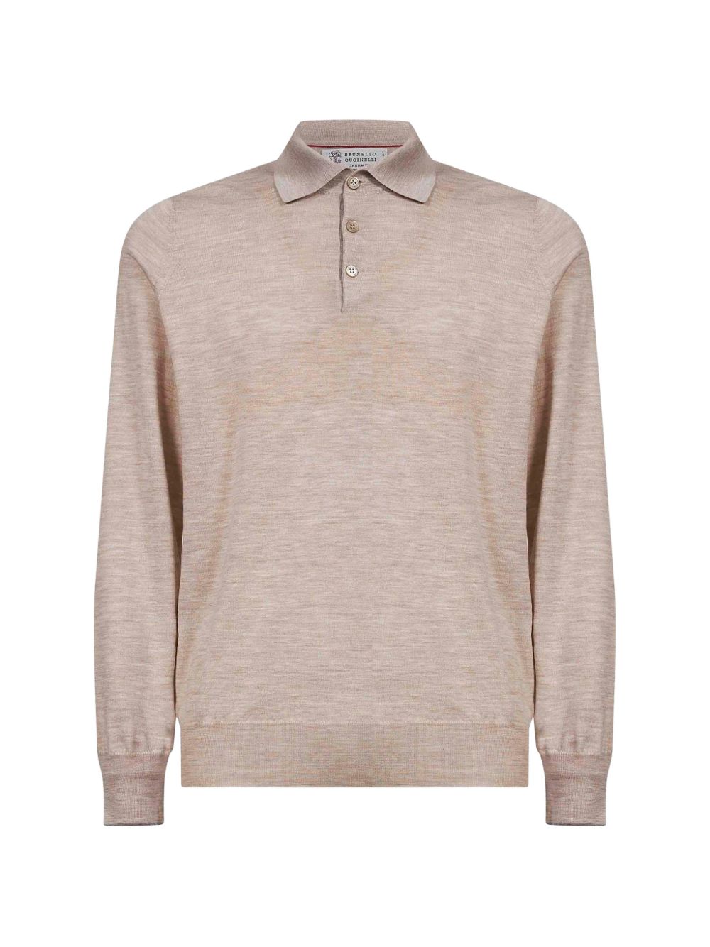 Polo in cotone grigio chiaro 