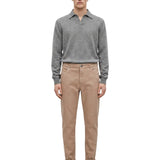 Jeans slim in denim in beige 
