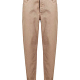 Jeans slim in denim in beige 