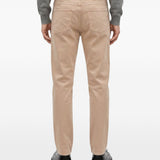 Jeans slim in denim in beige 