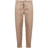 Jeans slim in denim in beige 