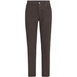 Jeans a gamba dritta in marrone Brunello cucinelli - uomo 