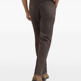 Jeans a gamba dritta in marrone Brunello cucinelli - uomo 