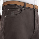 Jeans a gamba dritta in marrone Brunello cucinelli - uomo 