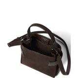 Borsa Essence small in camoscio in marrone 