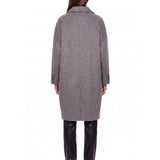 Cappotto doppiopetto in grigio 