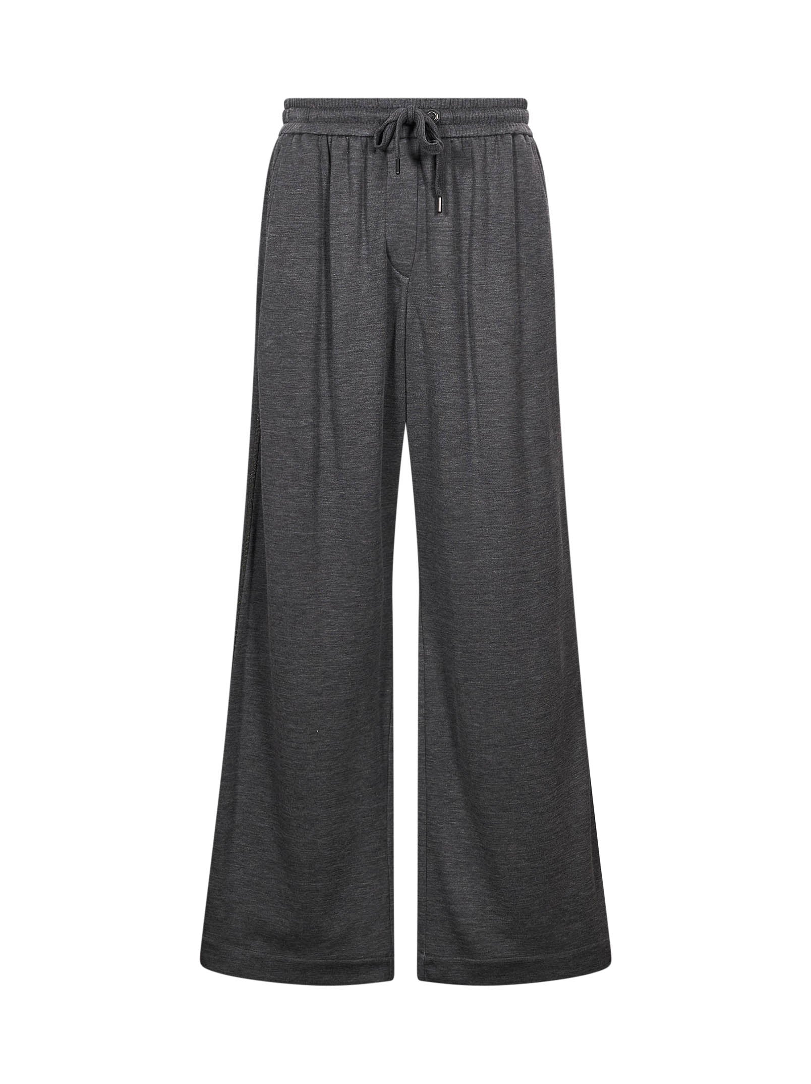 Pantaloni sportivi con coulisse in grigio 