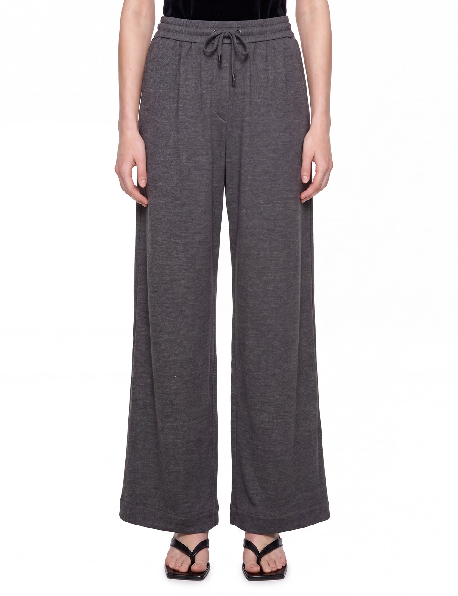 Pantaloni sportivi con coulisse in grigio 
