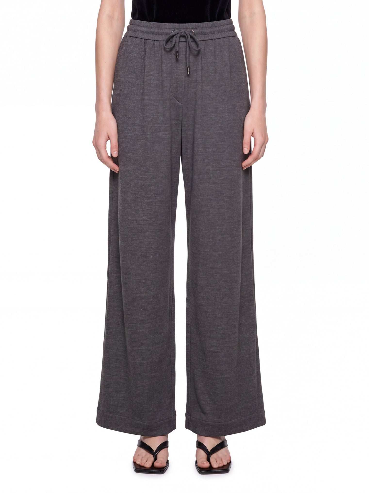 Pantaloni sportivi con coulisse in grigio 