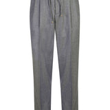 Pantaloni con coulisse in nero Brunello cucinelli - uomo 