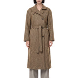 Cappotto in chevron di lana vergine Sparkling 