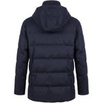 Giacca con cappuccio trapuntata in blu Brunello cucinelli - uomo 