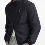 Giacca reversibile con logo in blu e grigio brunello cucinelli - uomo 