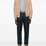 Camicia denim in cotone in celeste Brunello cucinelli - uomo 