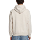 Felpa con zip e cappuccio in bianco in cashmere 