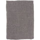 Sciarpa con paillettes e orli sfilacciati in grigio 