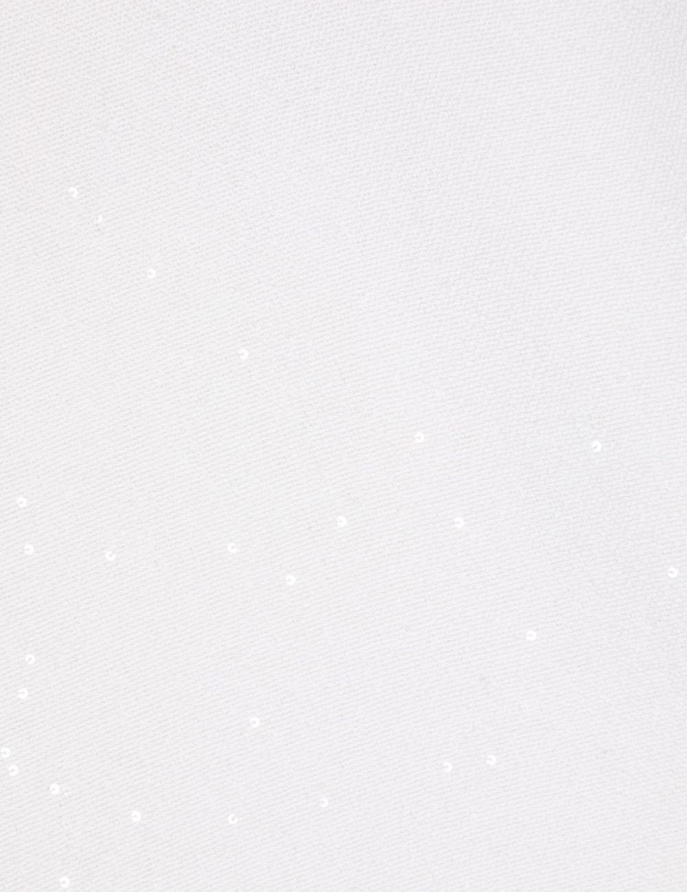 Sciarpa con paillettes in bianco 