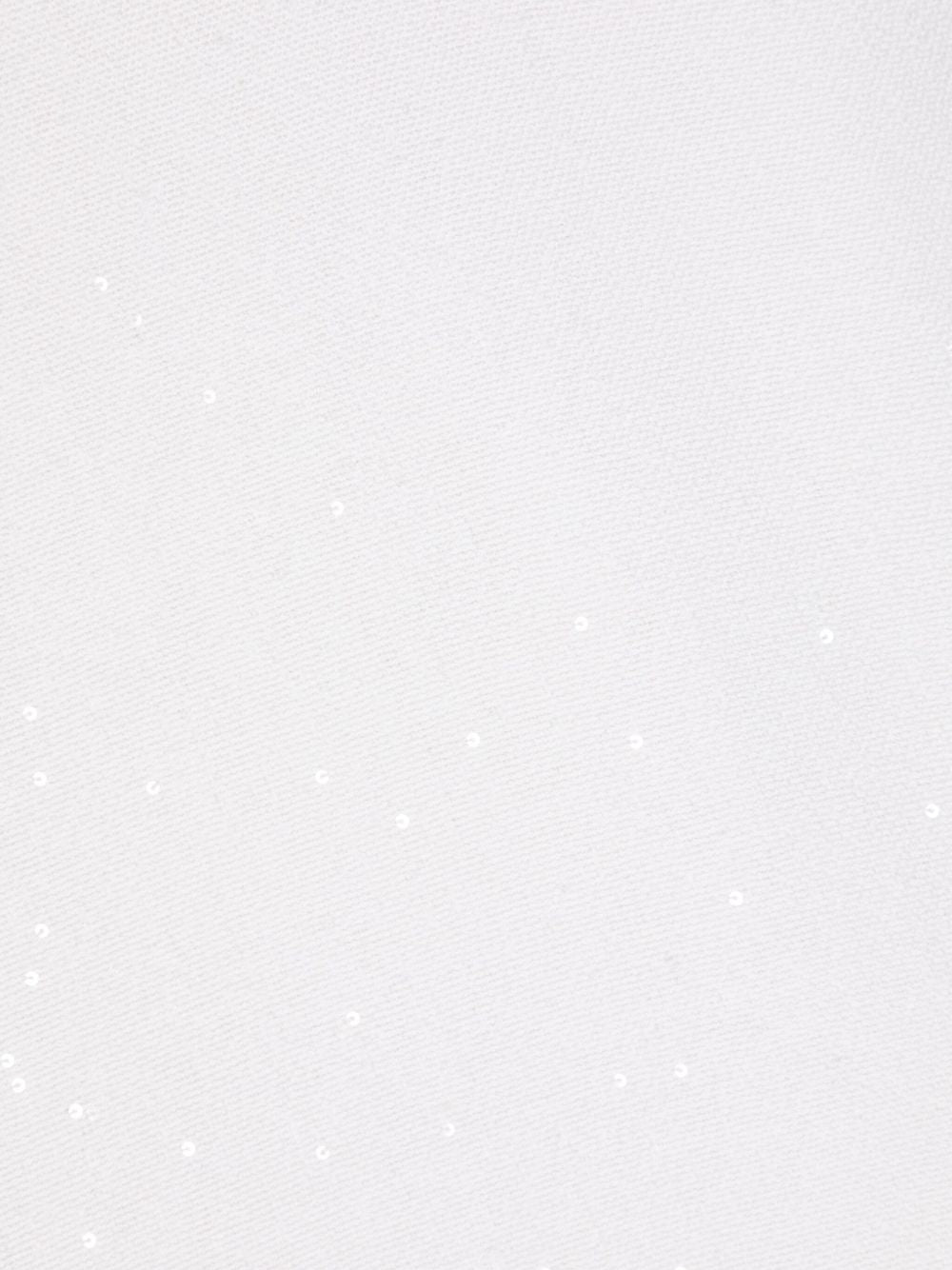 Sciarpa con paillettes in bianco 