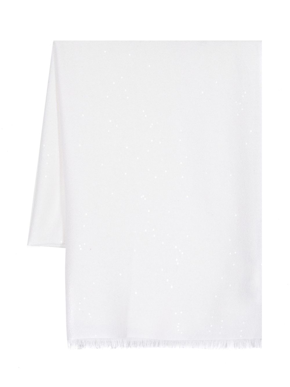 Sciarpa con paillettes in bianco 