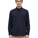 Camicia a maniche lunghe in blu 