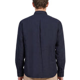 Camicia a maniche lunghe in blu 