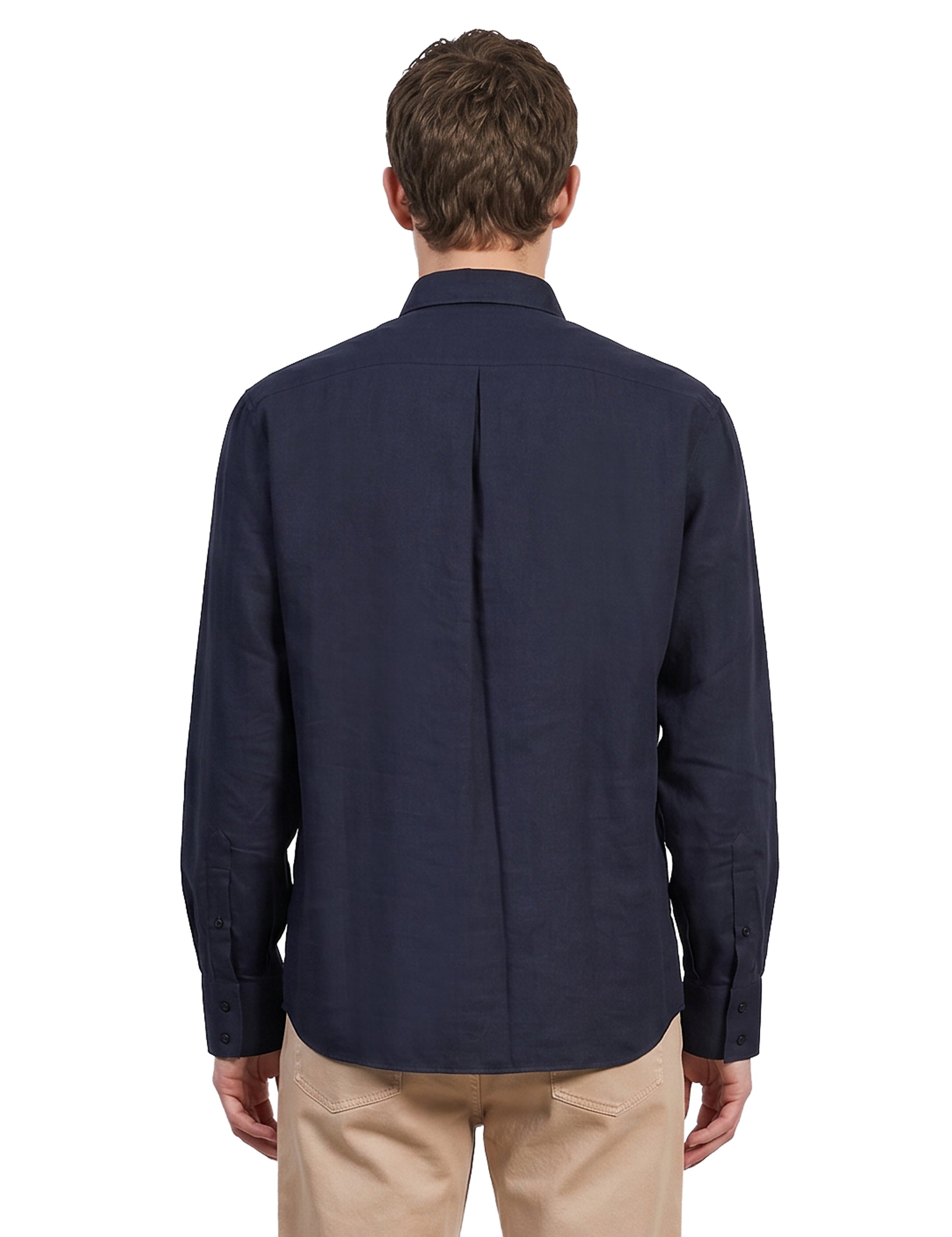 Camicia a maniche lunghe in blu 