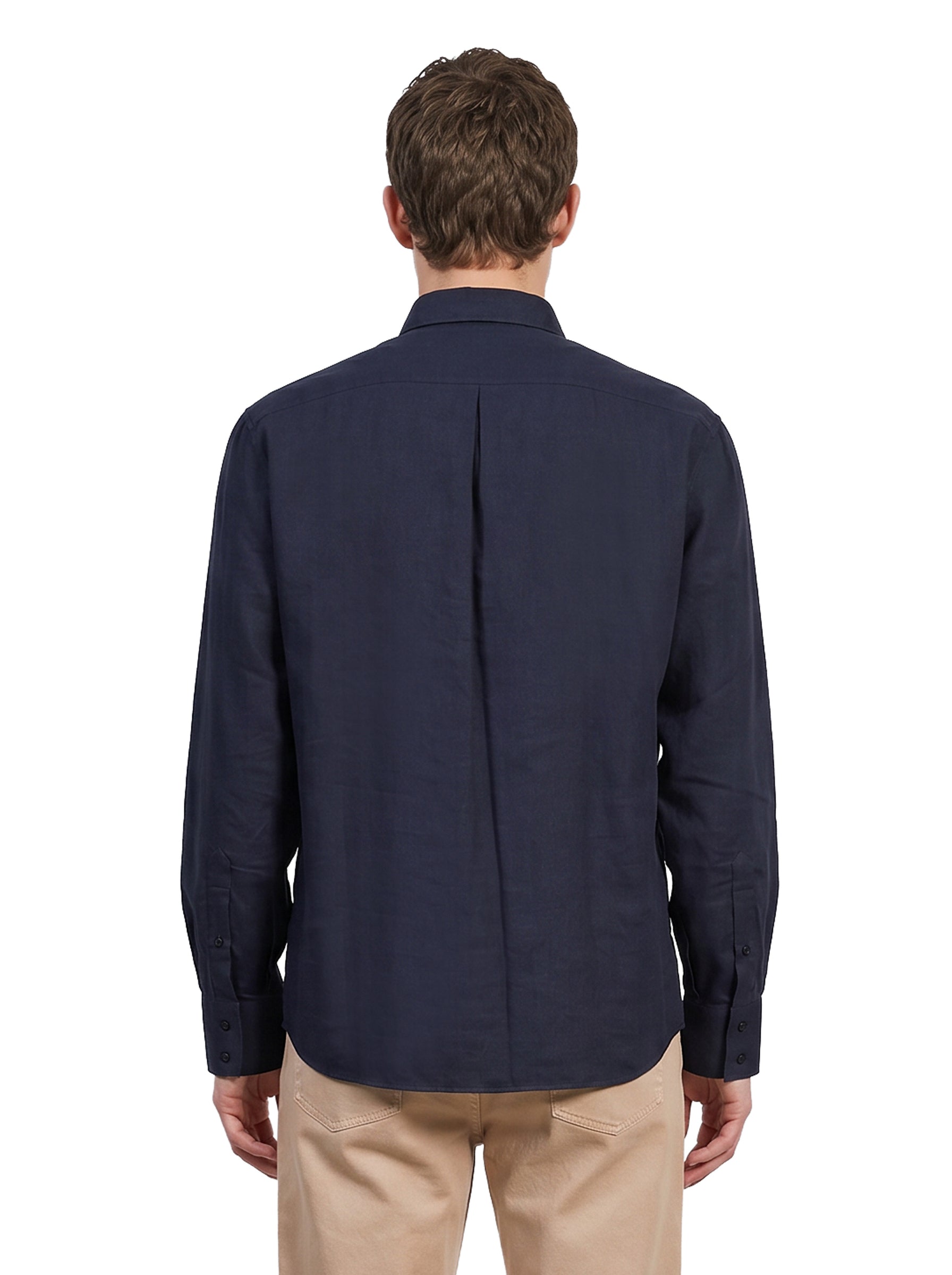 Camicia a maniche lunghe in blu 