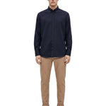 Camicia a maniche lunghe in blu 