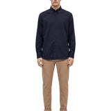 Camicia a maniche lunghe in blu 