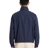 Giacca idrorepellente a collo alto in blu 
