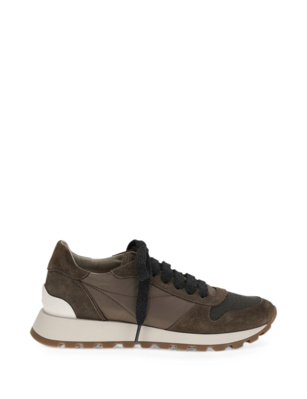Sneakers in suede marrone 