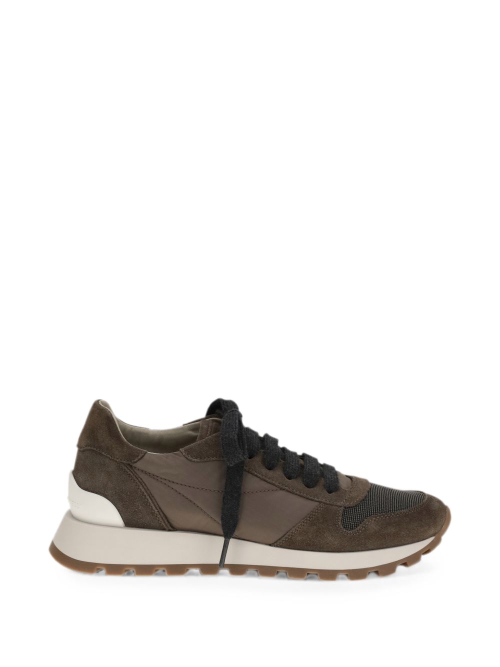 Sneakers in suede marrone 