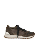 Sneakers in suede marrone 