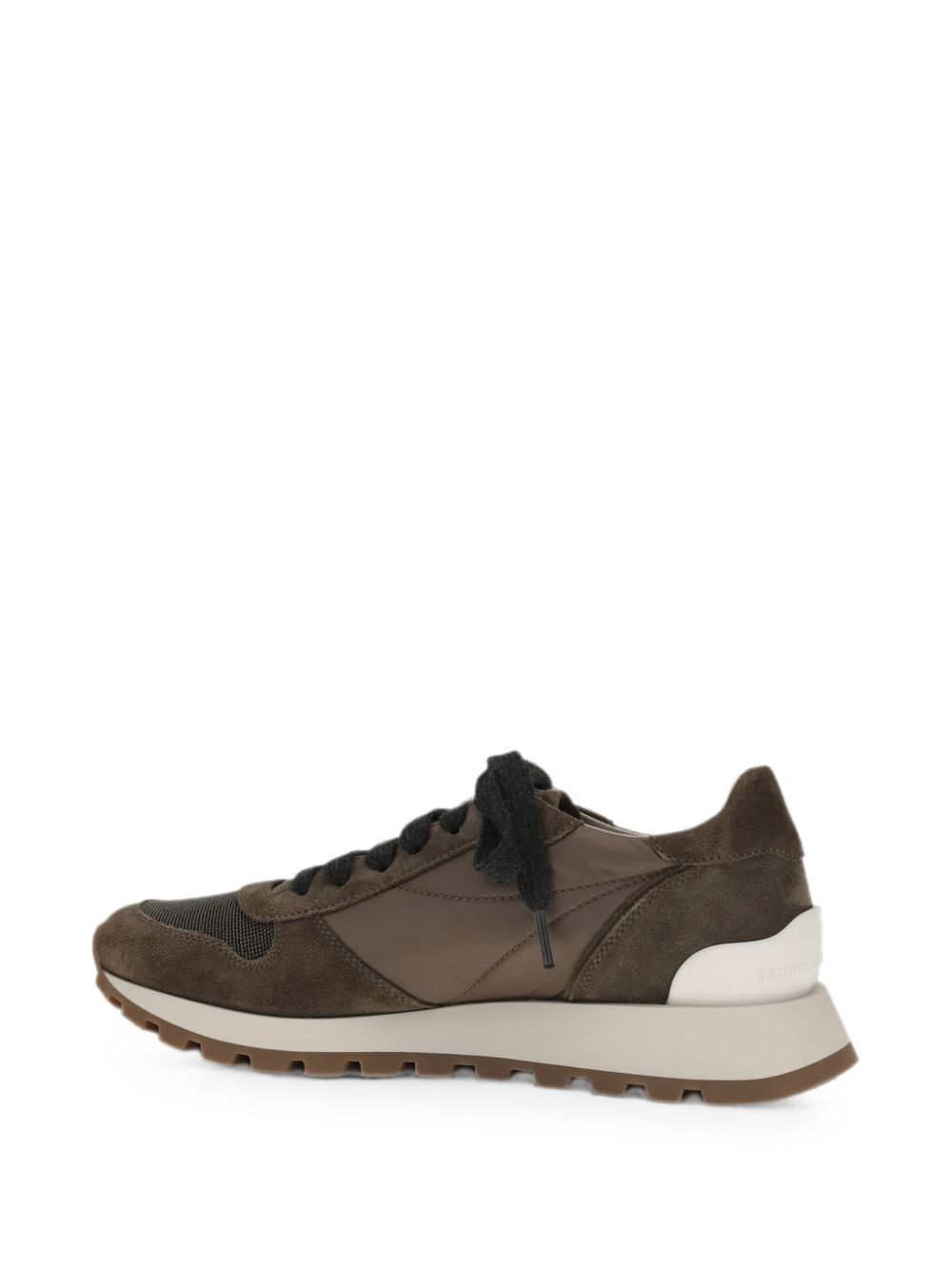 Sneakers in suede marrone 