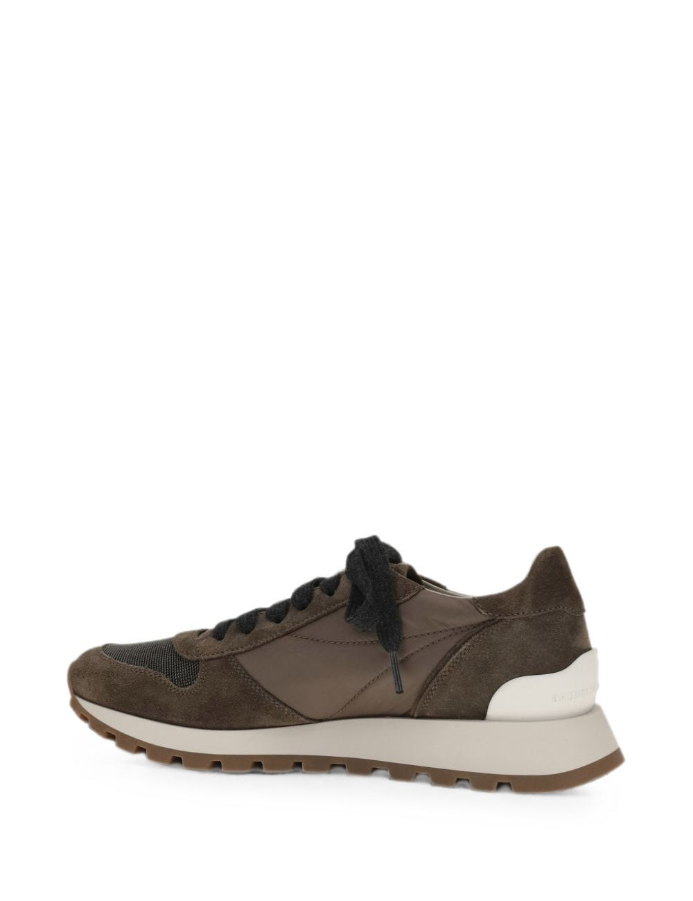 Sneakers in suede marrone 