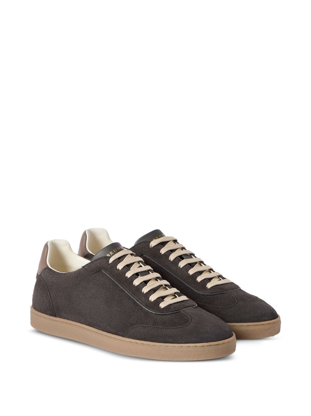 Sneakers  in camoscio in nero Brunello cucinelli - uomo 