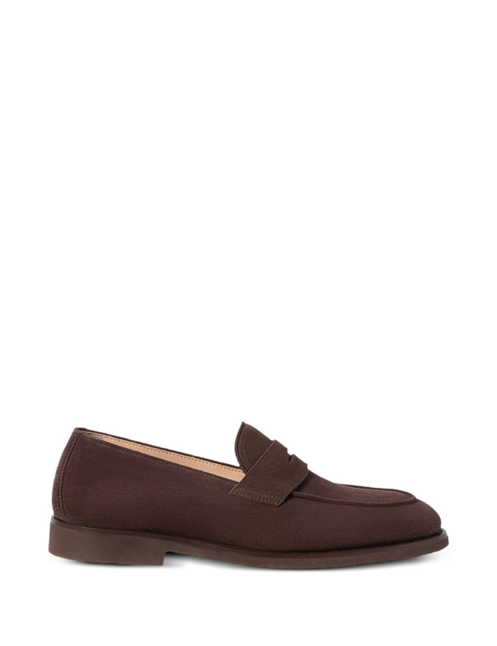 Mocassini in suede in marrone 